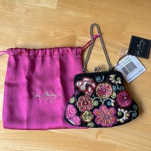 Vera Bradley 25th Anniversary petite coin purse with optional chain, NWT